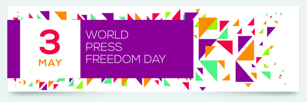 Creative design for (World Press Freedom Day), 3 May, Vector illustration