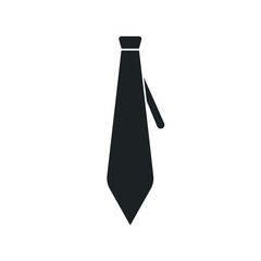 Necktie icon. Flat design style on white background. Trendy logo illustration