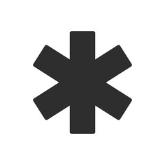 Obraz premium Medical icon flat. Illustration isolated sign symbol