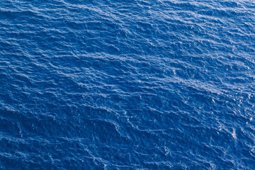 View on beautiful blue sunlight sea at sun summer day