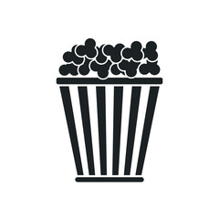 Popcorn. Flat Illustration