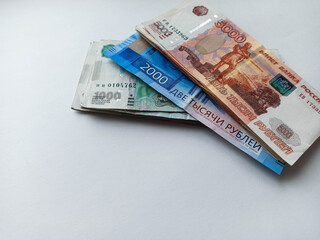 Russian banknotes 
