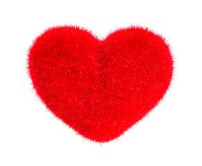 Valentines Day. Red Hearts isolated on white background.