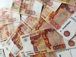 Russian banknotes 