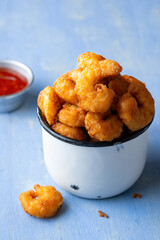 golden fried shrimp popcorn
