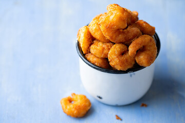 golden fried shrimp popcorn