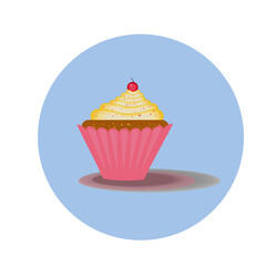 delicious tender cupcake