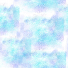 Seamless pattern of transparent blue and pink elements on a light background for textiles.