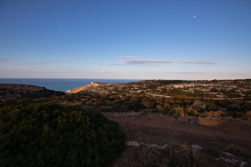 Panoramic view of the Maltese landscape