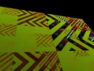 Imaginatory fractal background generated Image