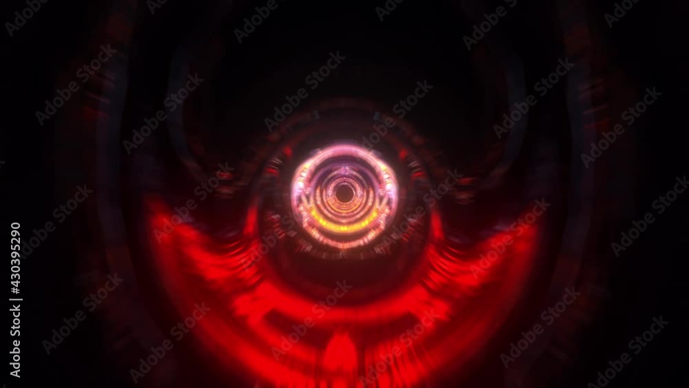 Poster abstract sci-fi hi-tech futuristic technology rotating hud elements with motion blur. computer gener