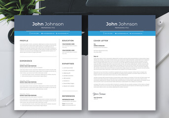 Resume template. Simple elegant style