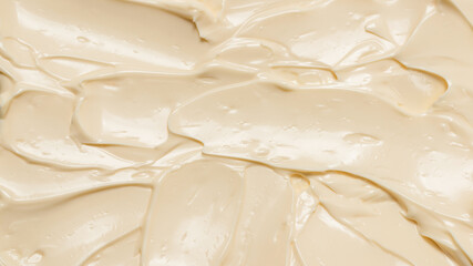 White whipped cream texture.
