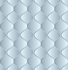 3D geometrical background, seamless pattern