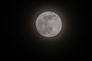 full moon over sky