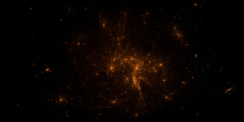 Banner Star field background . Starry outer space background texture . Colorful Starry Night Sky...