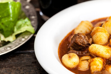 beef stew with gnocchi