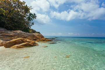 Beautiful beach view in Perhentian Island, Malaysia 