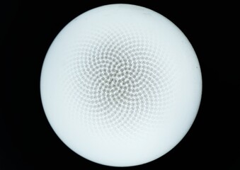 The picture of the led lamp is white circle.