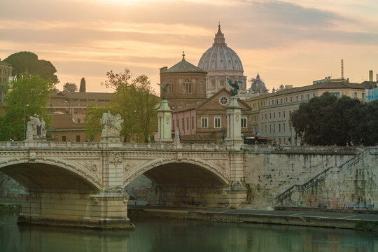 Italy, Lazio, Rome, Ponte Sant'Angelo