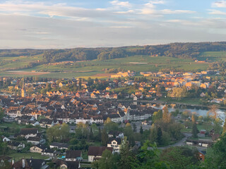 aerial view of the city