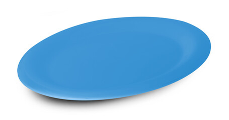 empty plate on white background