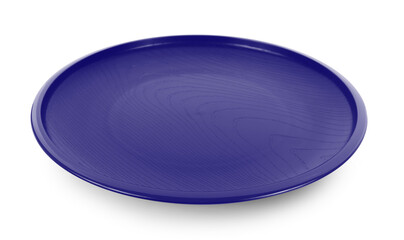 wood plate isolated on white background.