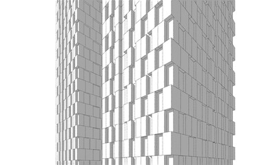 concept of modern building facade