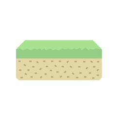 Concrete paver block pavement floor or brick vector icon. For landscape, outdoor and garden by construction paving on ground to create seamless pattern. That sidewalk, road, patio, path or street.