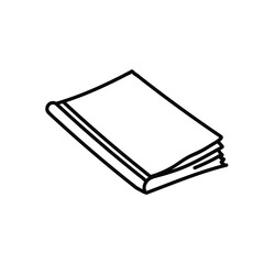 College book. Reading, education and knowledge, literature, encyclopedia. Vector on a white background.