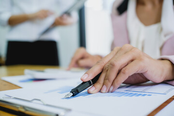 Business People Meeting Design Ideas professional investor working new start up project. business workers working discussing together planning in office.