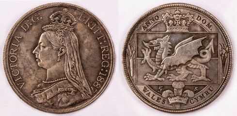 1887, The United Kingdom, Victoria, Collection Coin.