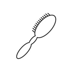 Linear style sign for mobile concept and web design. comb symbol illustration