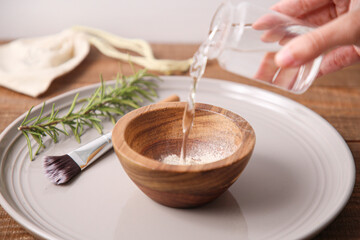 preparation of natural mask for the face