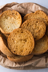 butter cookies, consist of butter, flour and sugar, textured crisp cookies of sri lanka, closeup view, biscuits in a paper bag