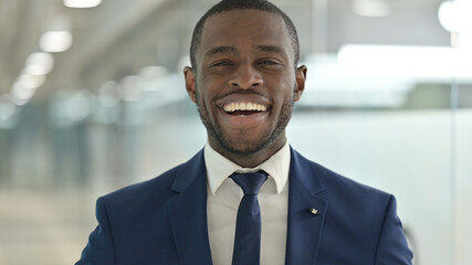 Portrait of African Businessman Smiling at the Camera