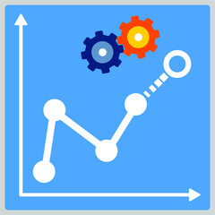 Vector illustration for Graph EPS10
