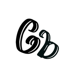 Cb initial handwritten logo for identity