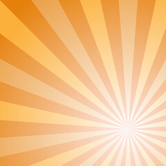 Sunlight abstract background. Orange and gold color burst background. Vector illustration.