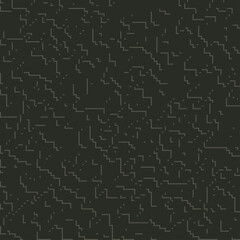 Digital black line art camouflage, seamless pattern for your design. Vector camo print. Geometric minimal texture. Monochrome wallpaper