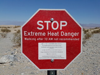 Stop Extreme Heat Danger Death Valley