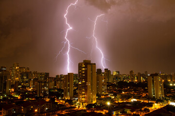 lightning in the city