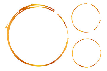 Set of Sketch Vector Golden line Circle Frame for Certificate, Placard Go Xi Fat Cai, Imlek Moment or other China Related, isolated on White