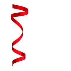 Red banners ribbon isolated on a white background. Illustration with space for your text