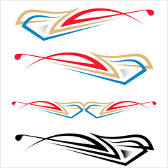 Obraz premium Vehicle Graphics, Stripe : Vinyl Ready Design