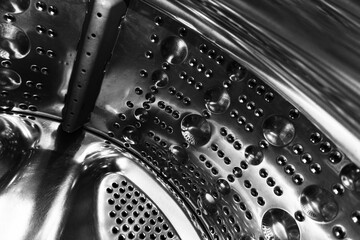 Texture patterns inside the washing machine drum