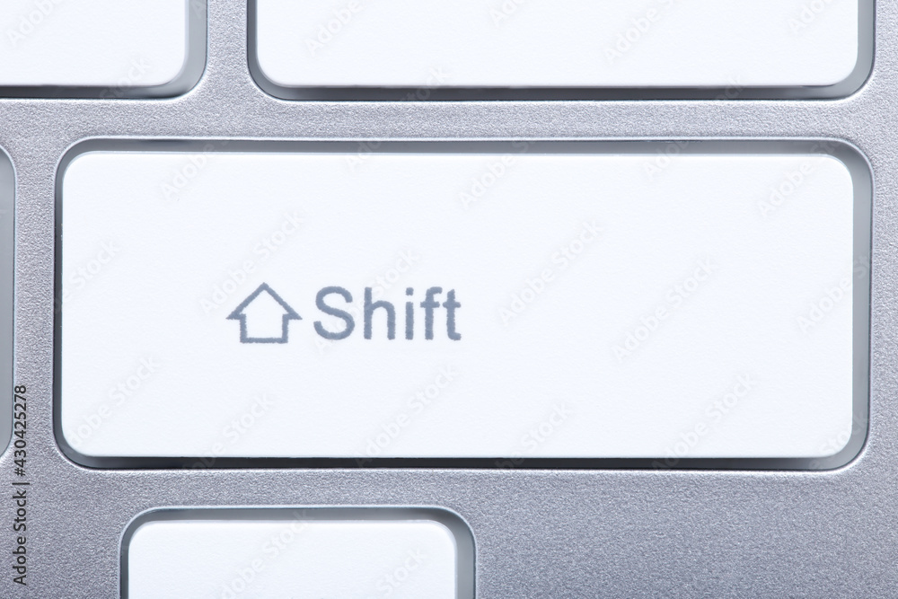 Poster background of new computer keyboard