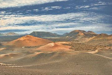 Fototapeta na wymiar Volcanic desert landscape