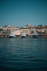 Fototapeta na wymiar Boats in Saint-Tropez