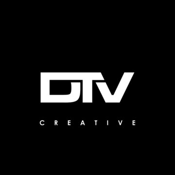 DTV Letter Initial Logo Design Template Vector Illustration